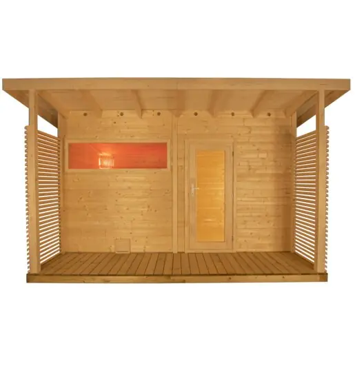 Preis Gesenkt Sentiotec Aussensauna Gartensauna Scala Large 407 x 283 cm