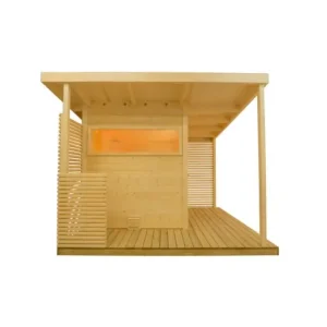 Sentiotec Aussensauna Gartensauna Scala Medium 321 x 283 cm Saisonangebot