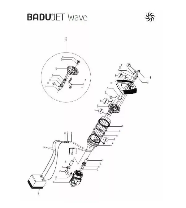 Expressversand Speck Pneumatik-Taster für Wave Gegenschwimmanlage
