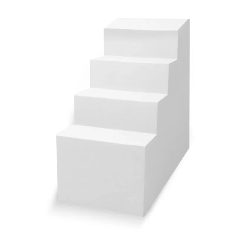 Top-Seller Schwimmbadtreppe TrendStone Ecktreppe Variofit 118 x 78 cm | H 130 cm 4-stufig für Beckentiefe 150 cm | Polystyrol | Kunststoffbeschichtung