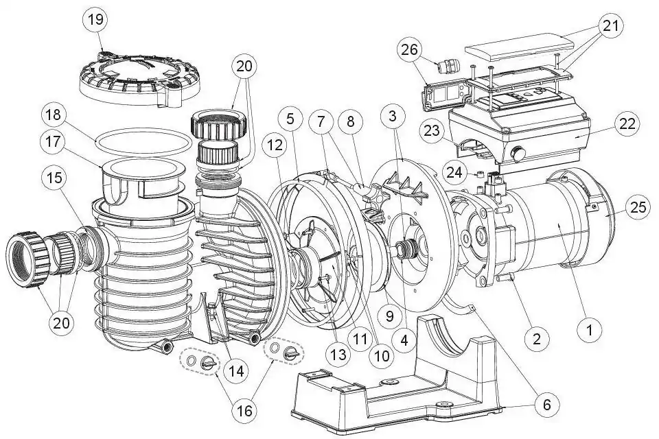 Heißes Angebot Pentair Intelliflo SW5P6R-VSD O-Ring am Spannring für Sta-Rite Pumpe