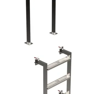 Ideal Eichenwald Schwimmbad Leiter Modell 12.3 KLASSIK 2-5 Stufig V4A Edelstahl Preis Gesenkt