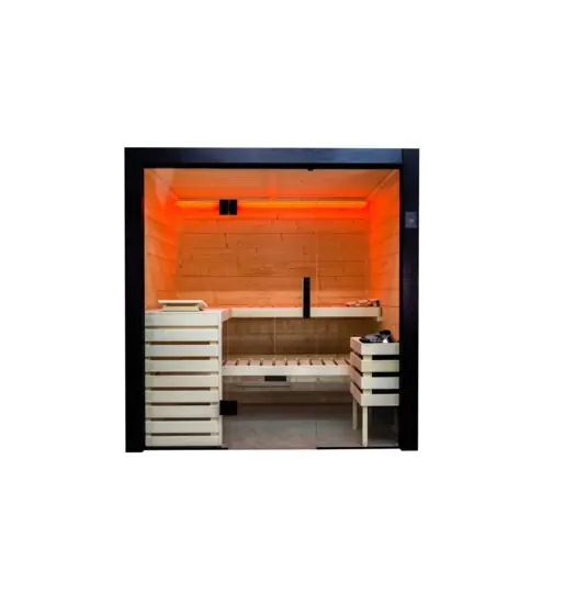 Sentiotec Massiv Holz Sauna Family Large aus Fichte Online Kaufen