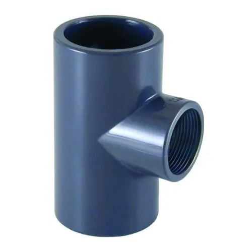 Jetzt Kaufen PVC T-Stück 90° Ø 50 mm Klebemuffe x 1/2" IG