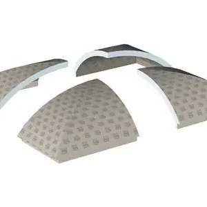 Sonderangebot LUX ELEMENTS® CONCEPT-ROOM-DA-CROSS.80 Dampfbadach Kuppel 50 mm 190 x 125 cm