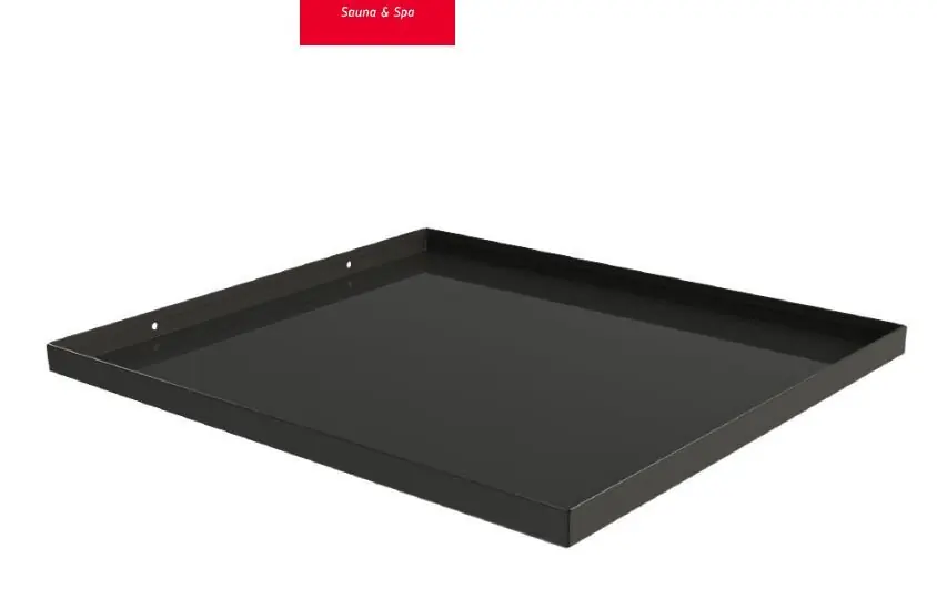 Harvia Tropfschale 385x435 Boden schwarz Zertifiziert