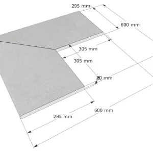 Keramik Beckenrandstein Maranello Eckstein Außenecke (Set 2 Stk. 45°) 60x29,5x2 cm Jetzt Kaufen
