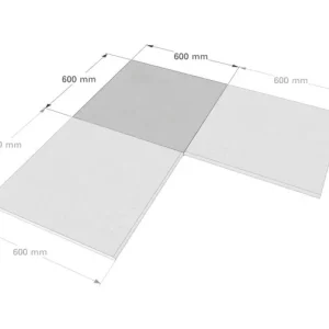 Jetzt Kaufen Beckenrandsteine R-Profil Exclusive Sizes Ecke Innen (Set 2 Stk 45°) 60 x 60 x 2 cm