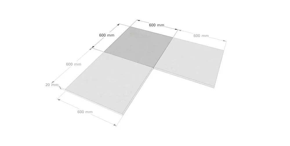 Jetzt Kaufen Beckenrandsteine R-Profil Exclusive Sizes Ecke Innen (Set 2 Stk 45°) 60 x 60 x 2 cm