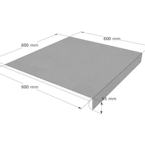 Mega-Angebot Beckenrandsteine L-Profil Exclusive Sizes Gerade 60 x 60 x 2 cm