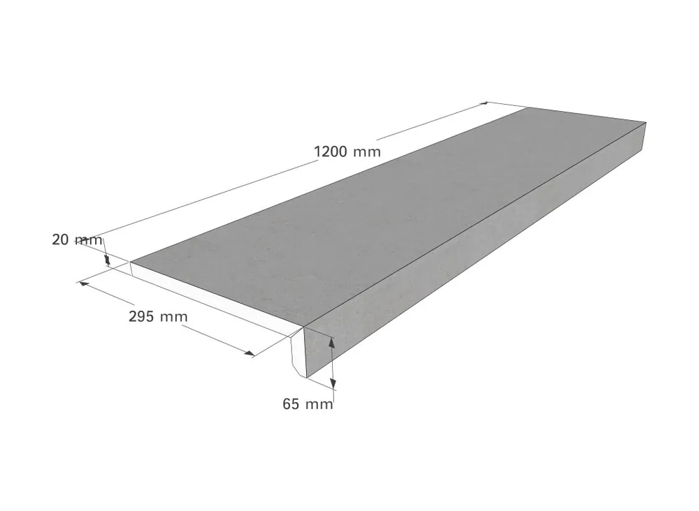 Letzte Chance Beckenrandsteine L-Profil Exclusive Sizes Gerade 120 x 29,5 x 2 cm