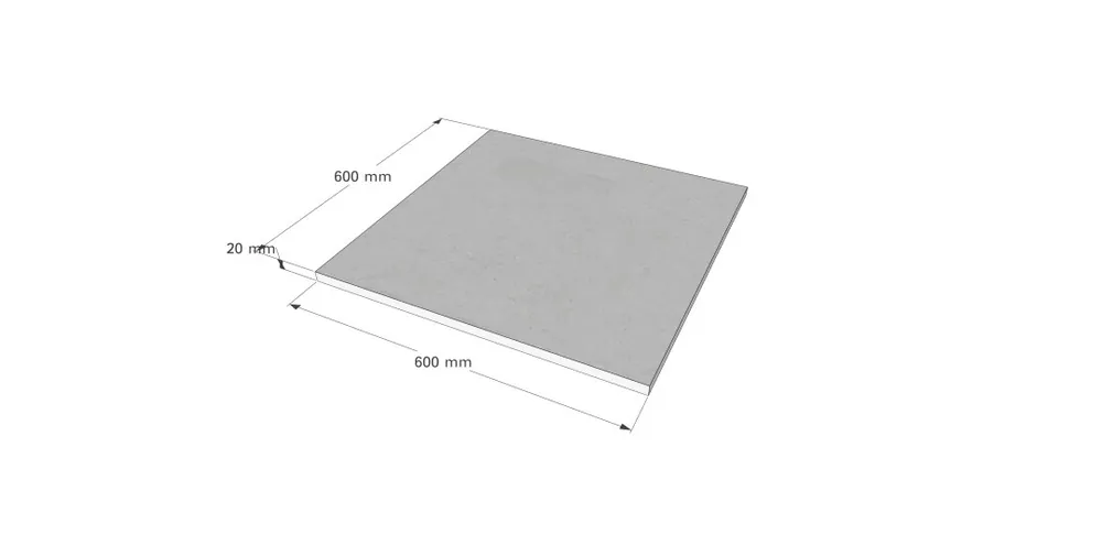 Ceramica Terrassenplatten 60 x 60 x 2 cm Bestpreis