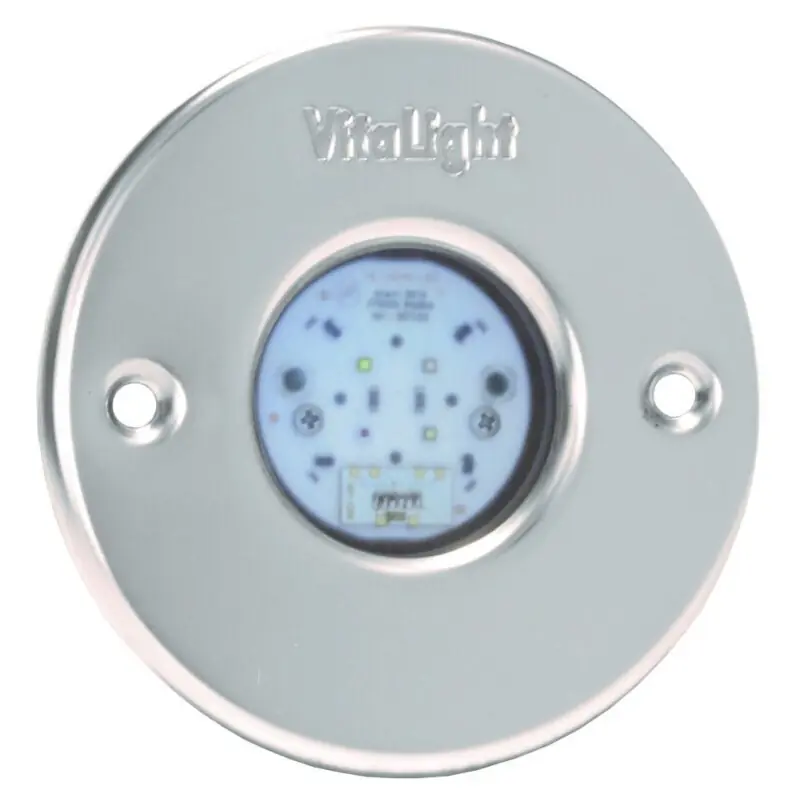 VitaLight 4/4er LED Unterwasserscheinwerfer 11W 24V DC Edelstahl tageslichtweiß d 110 mm Top-Seller