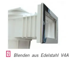 Super-Preis Astral Edelstahl Blende VA für Breitmaulskimmer 17.5 B-Ware