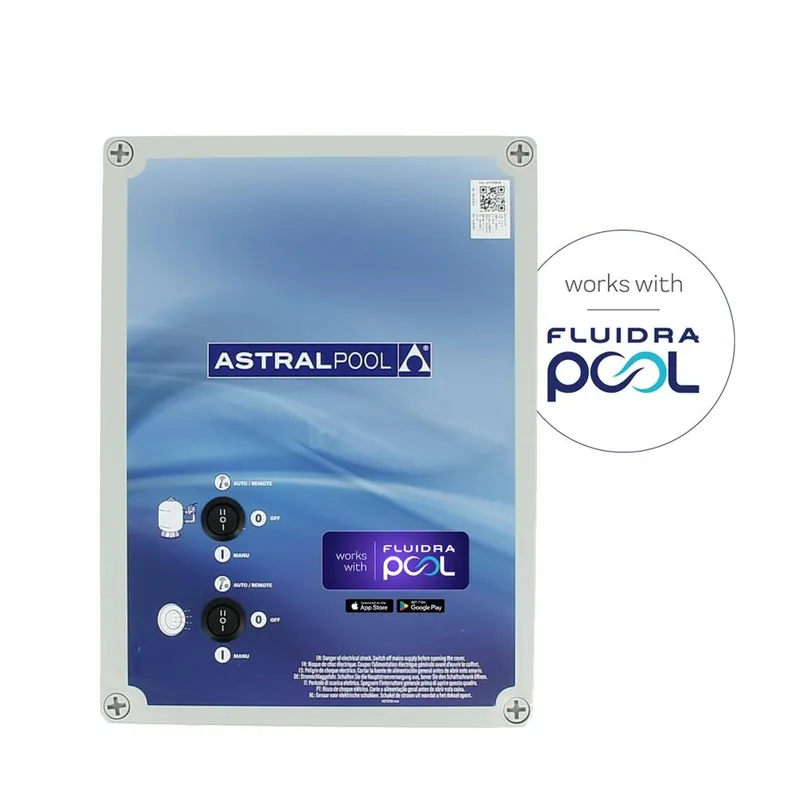 Astralpool Intelligente Poolsteuerung Command Connect Compact für Motorschutz 4,0-6,3 A und 100 VA Beleuchtung Schneller Versand