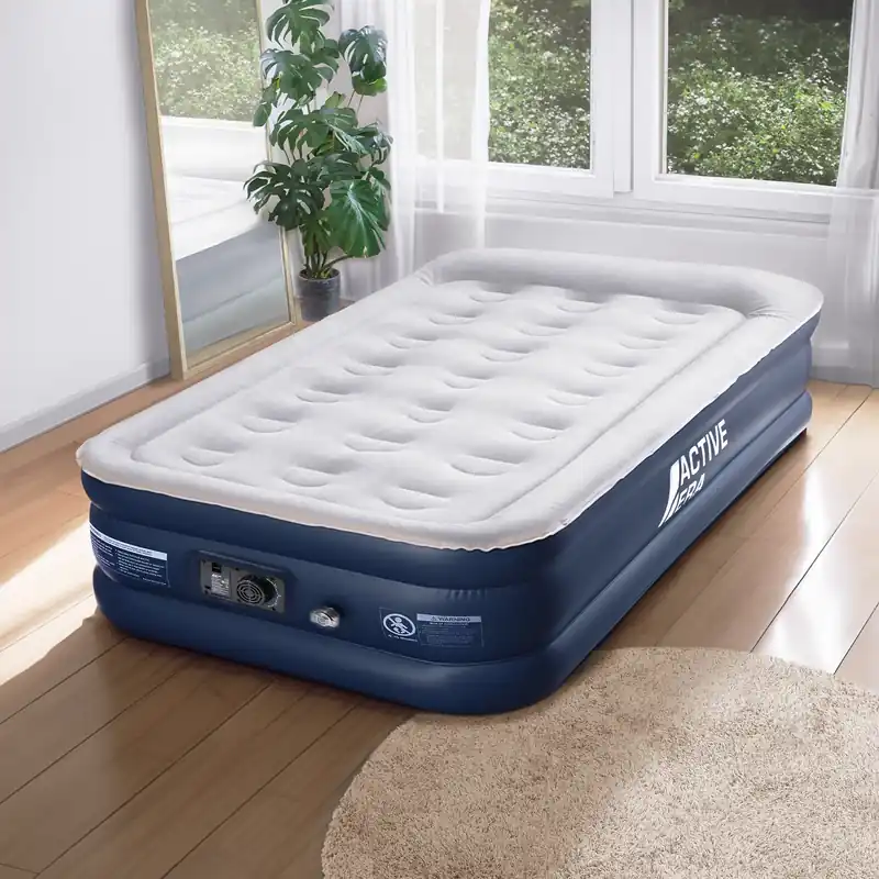 Premium Single Air Bed – Grey/Navy Expressversand