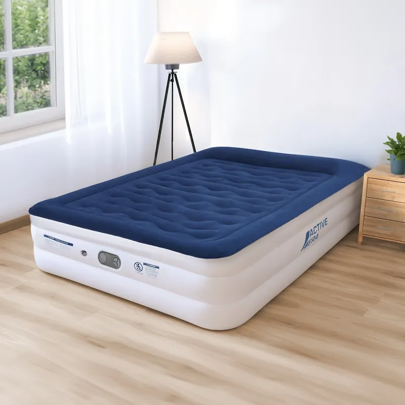 Heißes Angebot Luxury King Size Air Bed – Navy/White