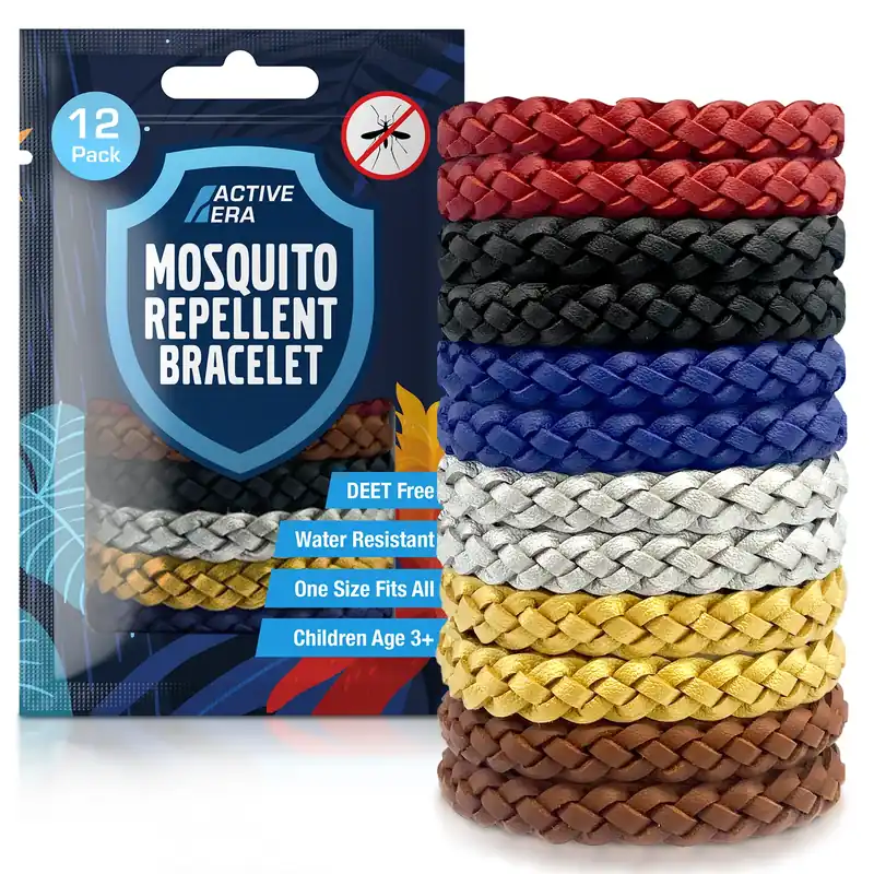 Adventure Mosquito Repellent Bands - 12 Pack with Assorted Colours Finale Aktion