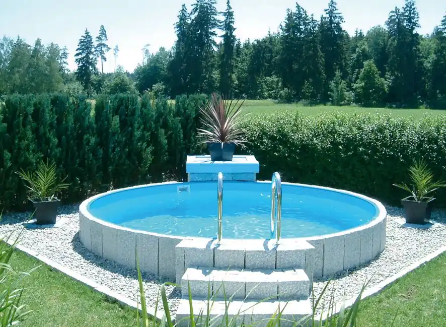 Swimmingpool, rund, 1,50m hoch, Innenhülle 0,6mm-500 x 150 x 0,6 Neue Ware