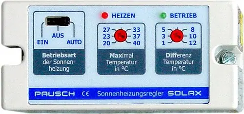 Differenztemperaturregler Solax mit Temperaturbegrenzung Markenprodukt