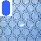 Solarfolie oval, blau 400µm, Konfektionsware Neu Im Sortiment