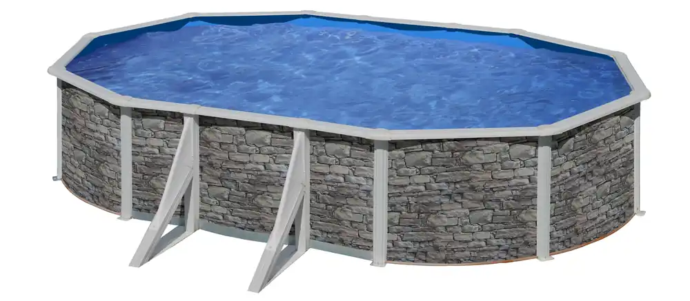 Poolset Feeling oval in Steinoptik in verschiedenen Größen Neu