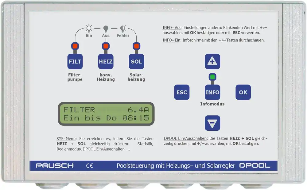 Sonderaktion DPool Filtersteuerung mit Heizungs- und Solarregler