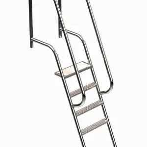 Abverkauf Ideal Eichenwald - Modell 10 Leiter Florida Ø40 *V4A* - 6-stufig VARIO ohne Montageset