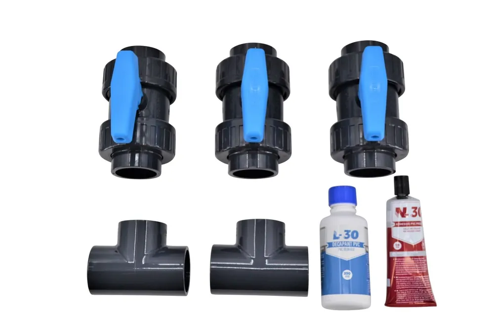 Günstig PVC Bypass Set Ø 50 mm inkl. 2m Rohr