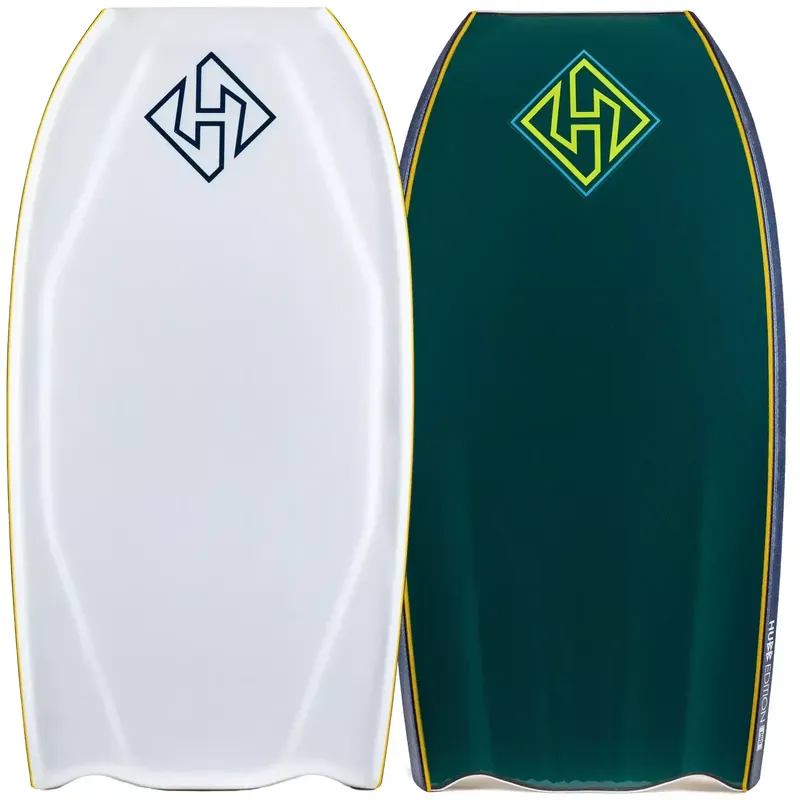 Bodyboard Hubboards Hubb Edition PP Pro Sci-Five Step Deck Bat Tail White/Mallard Green Echt