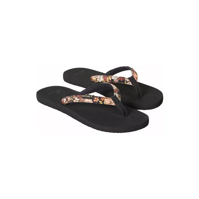 Flip-flops Rip Curl FREEDOM BLOOM OPEN TOE Black Brown Direkt Vom Hersteller