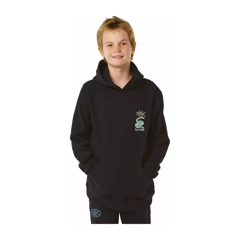 Sweatshirt Rip Curl LOST ISLANDS ART HOOD Black Jetzt Kaufen