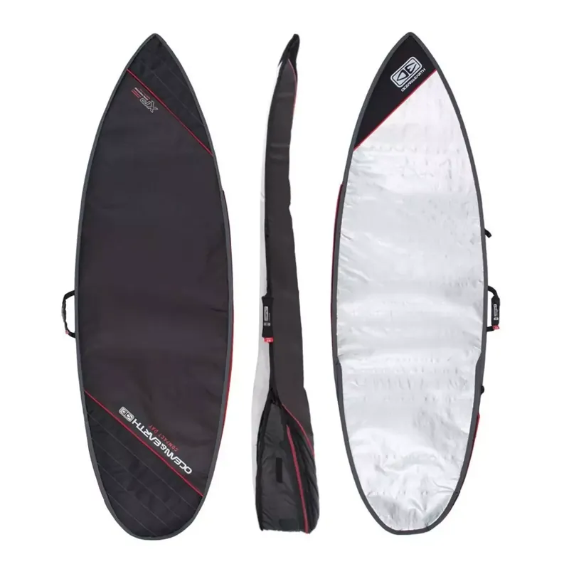 Geprüft boardbag Ocean & Earth Compact Day Shortboard Black/Red