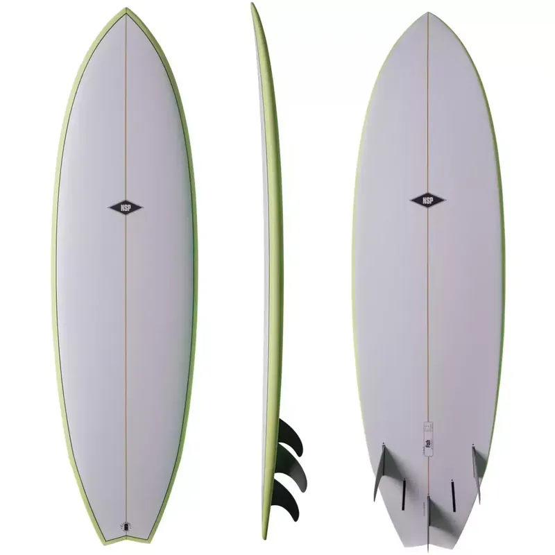 Surfboard NSP fish Elements Green Echt