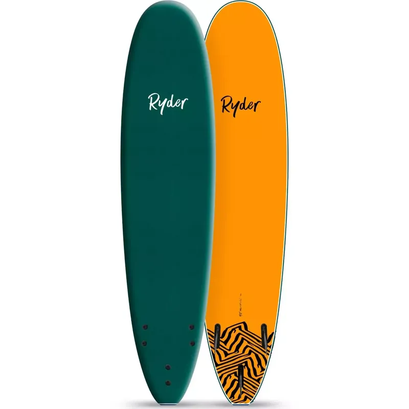 Surfbrett softboard Ryder Mal Mallard Green/Orange Geprüft