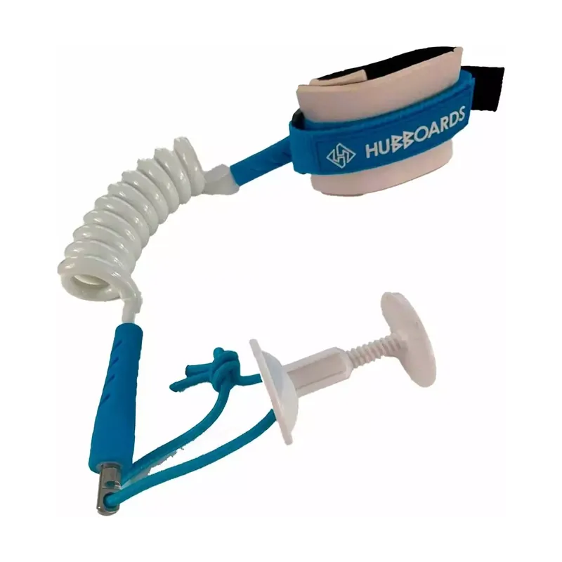Begrenztes Angebot Leash für bodyboard Hubboards Comp wrist White/Blue