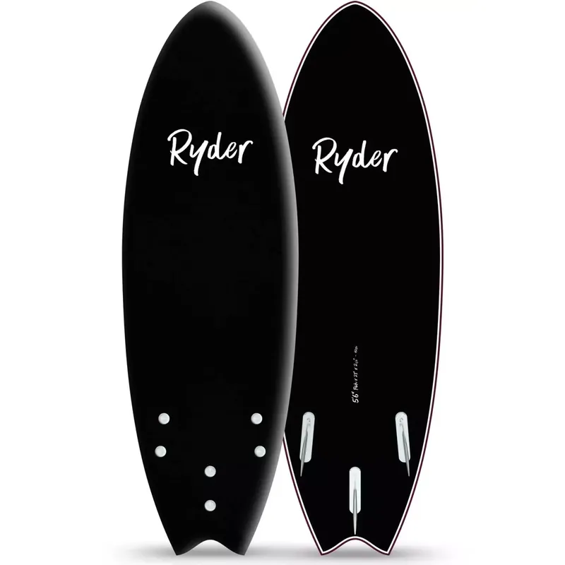 Surfbrett softboard Ryder Fish Black Versand Am Gleichen Tag