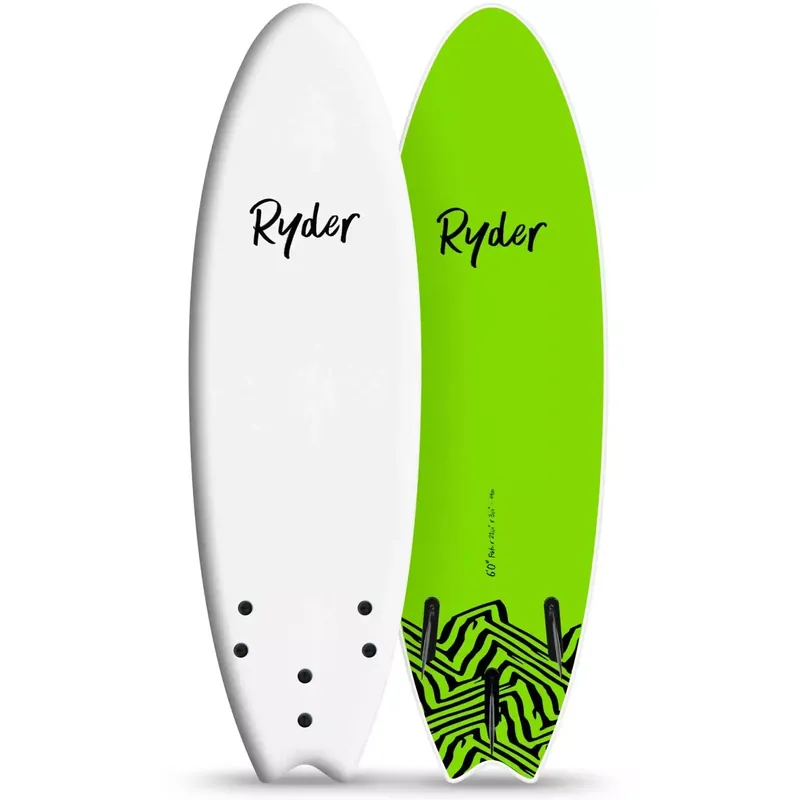 Surfbrett softboard Ryder Fish White Geprüft