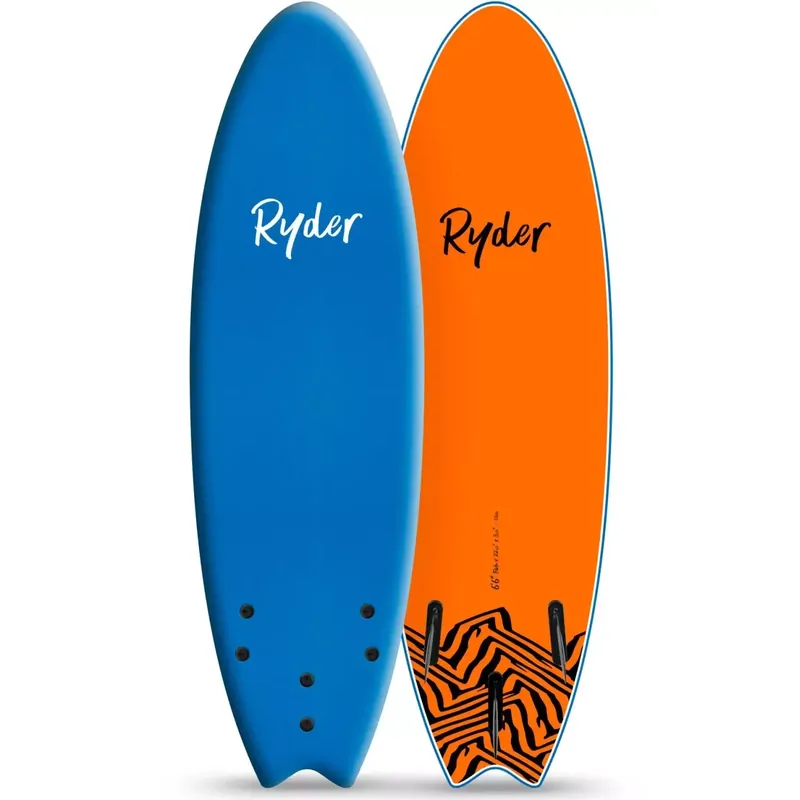 Surfbrett softboard Ryder Fish Midnight Blue/Orange Preiswert