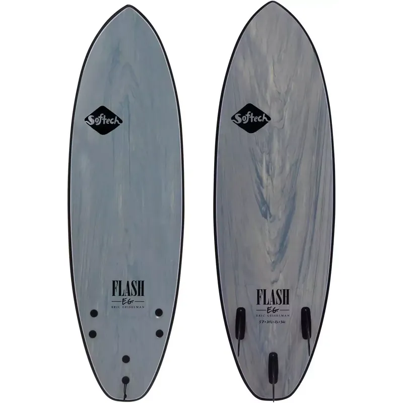 Markenprodukt Surfbrett Softech Flash Eric Geiselman Grey Marble