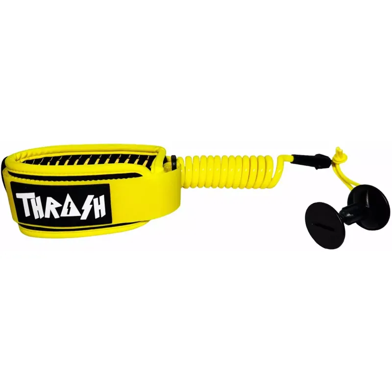 Leash für bodyboard Thrash-Bizeps V-Grip 8mm Yellow Saisonangebot
