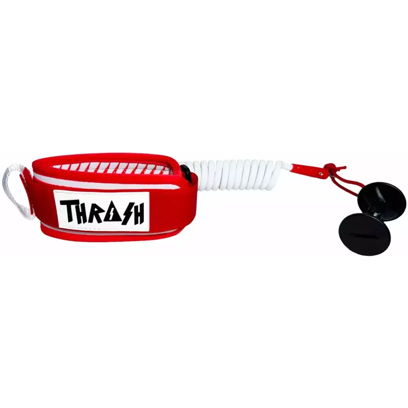Leash für bodyboard Thrash-Bizeps V-Grip 8mm Red/White Sichere Zahlung