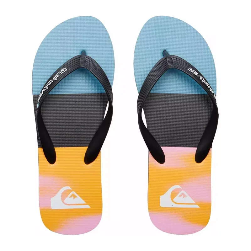 Flip-Flops Von Quiksilver Molokai Stripe Black/Pink/Blue Saisonangebot