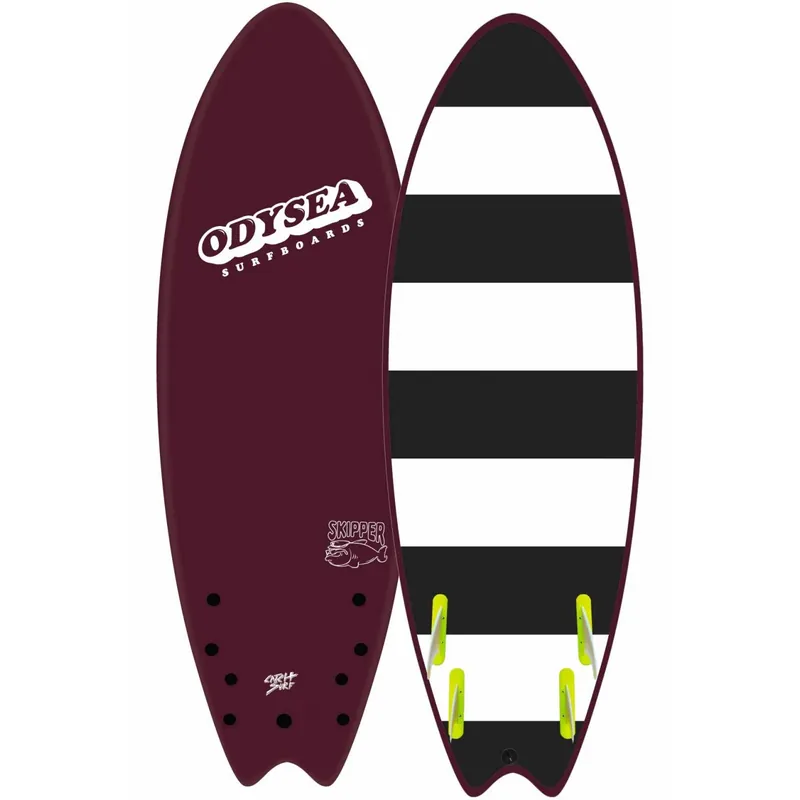 Surfbrett softboard Catch Surf Skipper Quad Maroon Top-Seller