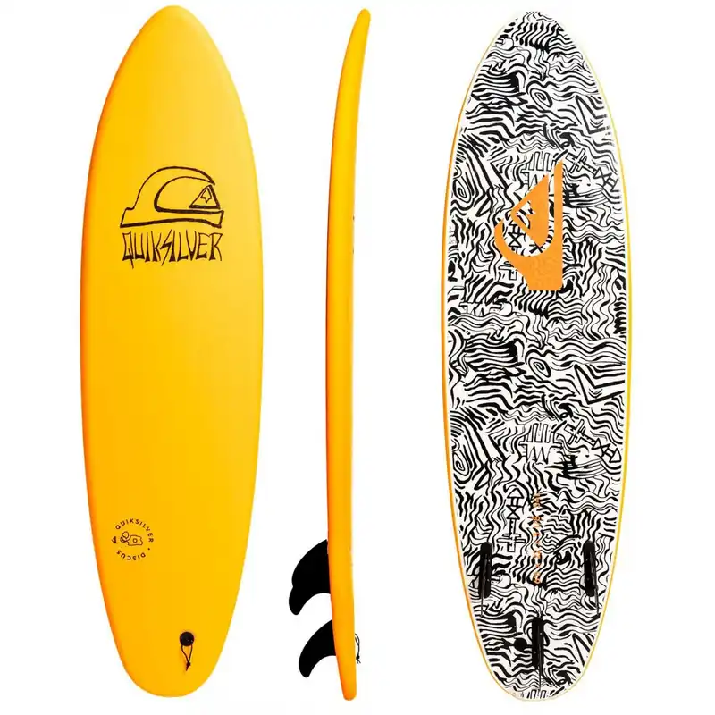 Surfbrett softboard Quiksilver Discus Yellow Top-Angebot