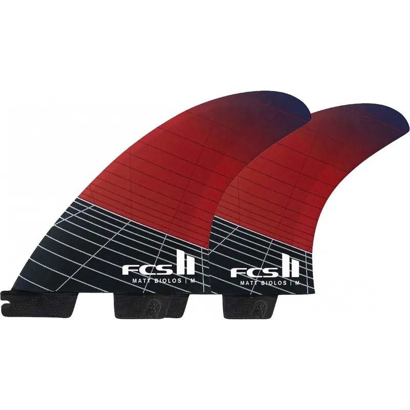 Finnen surf FCSII Matt Biolos PCC Tri-Quad Red Bestseller