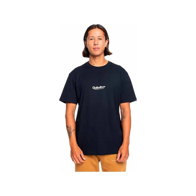 Preisreduziert T-shirt quiksilver Simple Lettring Black