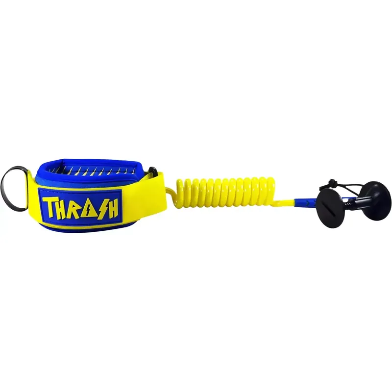 Leash für bodyboard Thrash-Bizeps V-Grip 8mm Yellow/Blue Begrenztes Angebot