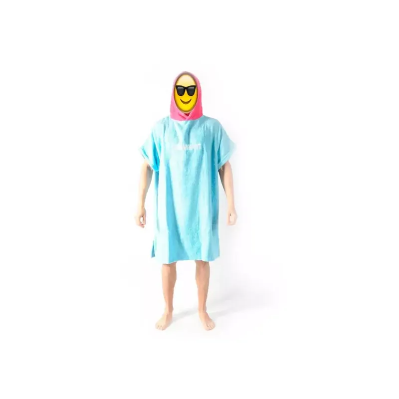 Zertifiziert Poncho WEST Türkis/Rosa