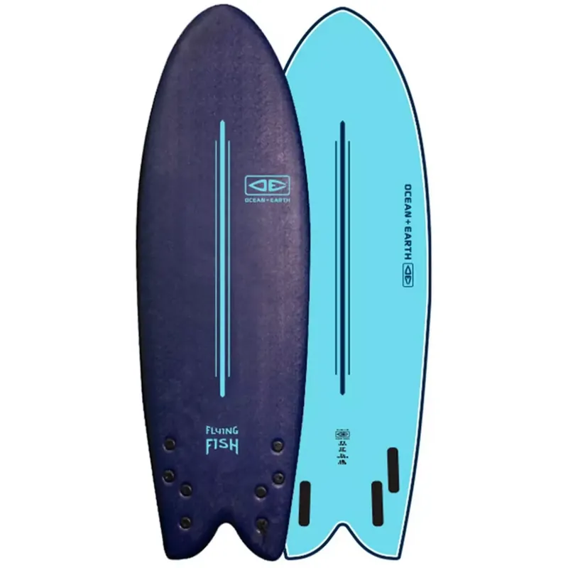 Surfbrett softboard Ocean & Earth EZI-Rider Flying Fish EZI-Rider 5'8" Midnight Direkt Vom Hersteller